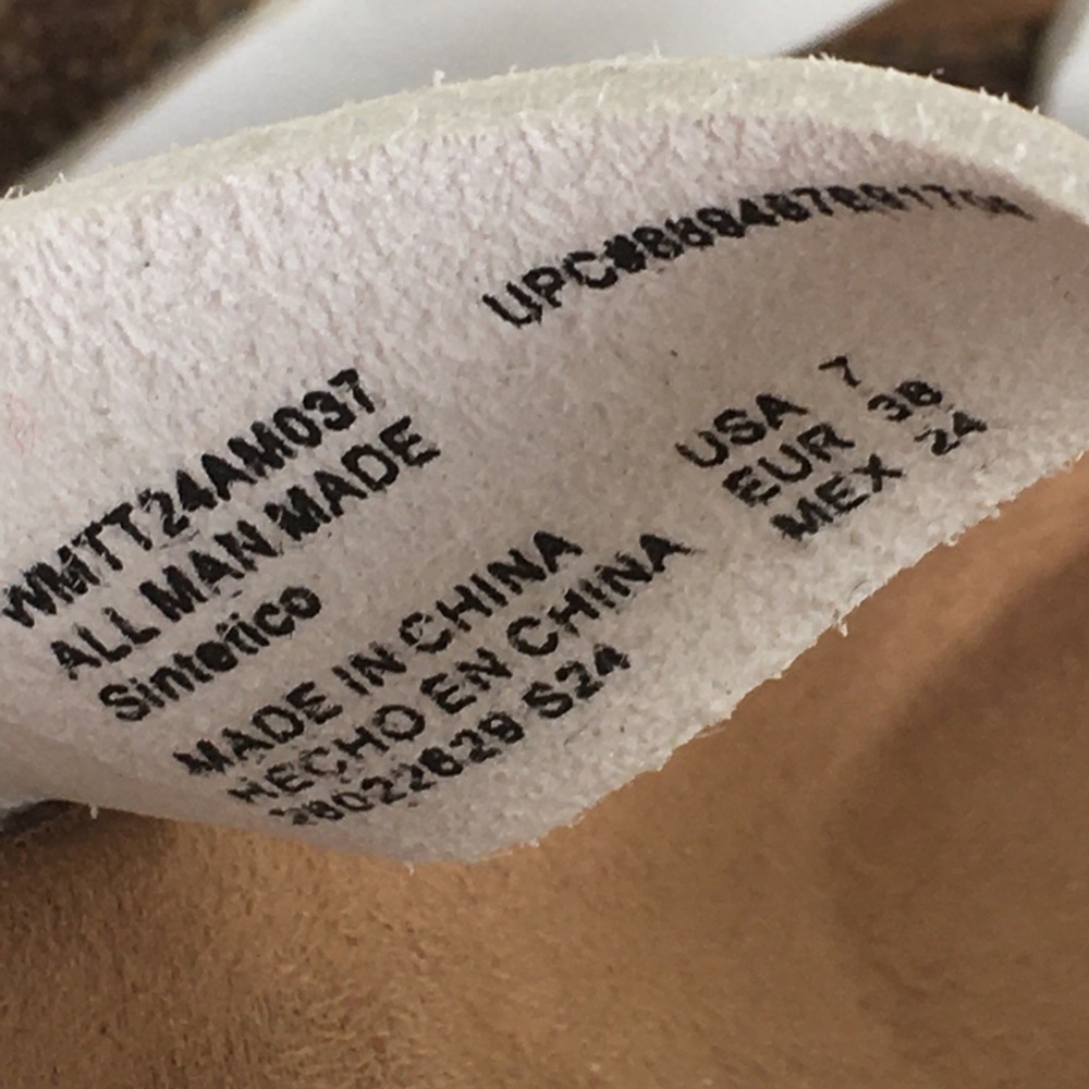 Women’s Comfort Sandals NEW White by Time And Tru Double Buckle Cork Footbed - Picture 10 of 12